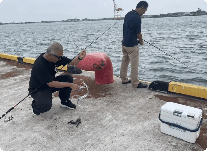 釣りクラブの活動風景