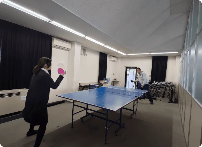 卓球部の活動風景