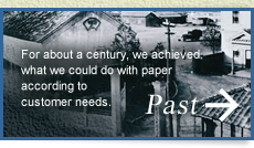 Past: For about a century, we achieved what we could do with paper according to customer needs.