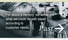 過去：およそ1世紀前から顧客のニーズに合わせて、紙でできることを実現してきました。